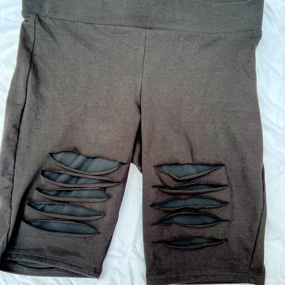 Torrid black biker shorts.